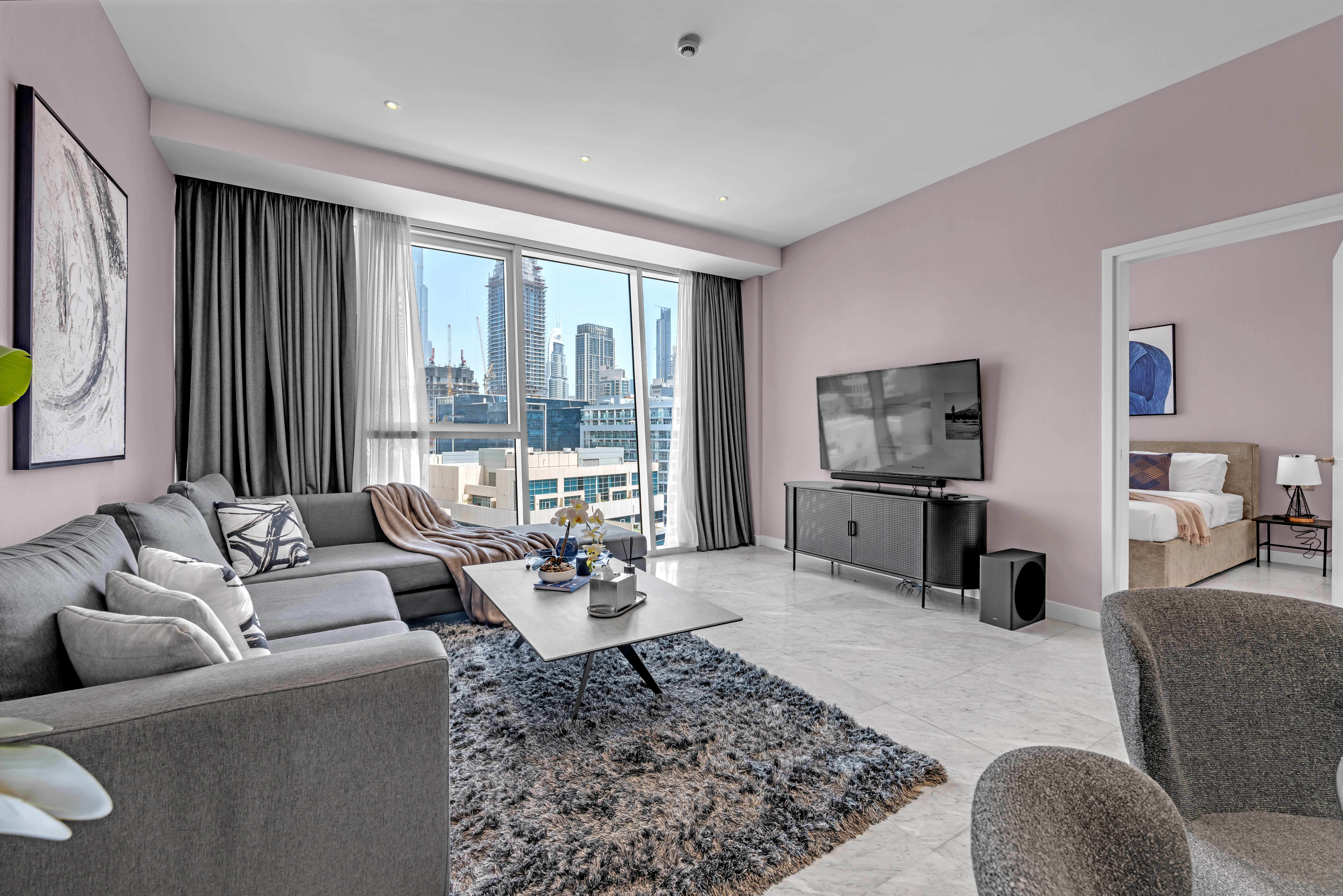 1BR w/ Hall Canal Views at The Pad in Business Bay