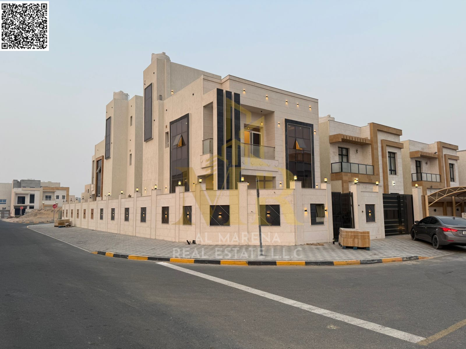 For Sale – Elegant Villa in Al Zahia, Ajman | 4 Master Bedrooms | 2 Floors + Rooftop | Stylish Modern Finishes | Prime Location