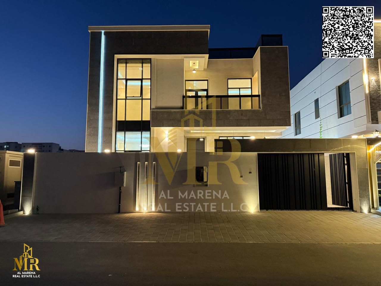 A villa with an all-inclusive price, including electricity, water, and air conditioning, on the main street, ready for occupancy in the most upscale a