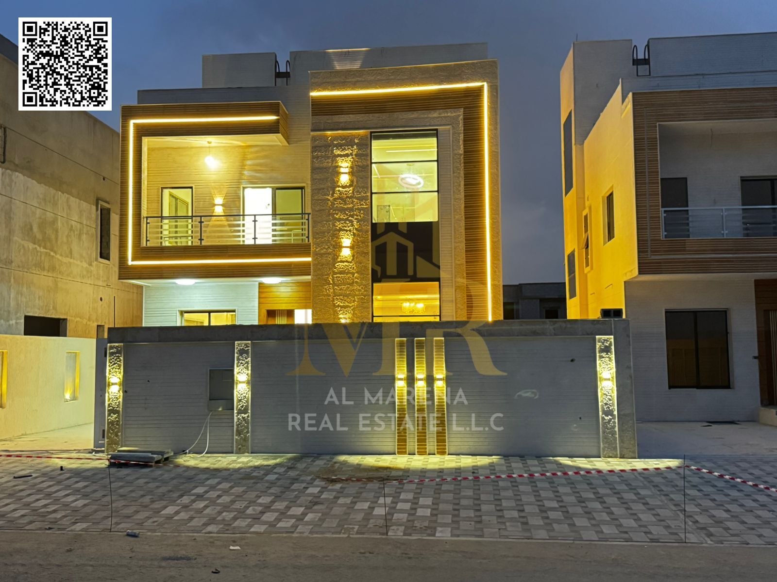 Distinctive villa in Al Helio 2 - area 3,014 sq ft | 2 floors and roof | 4 master bedrooms + majlis and 2 halls | Price 1,650,000 dirhams including re