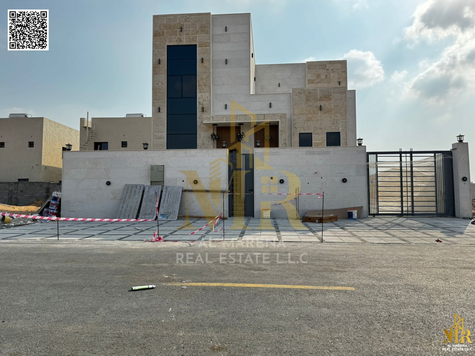 Now you can invest or live in the best real estate market in Ajman, a modern villa at an opportunity price, including registration fees | Central air