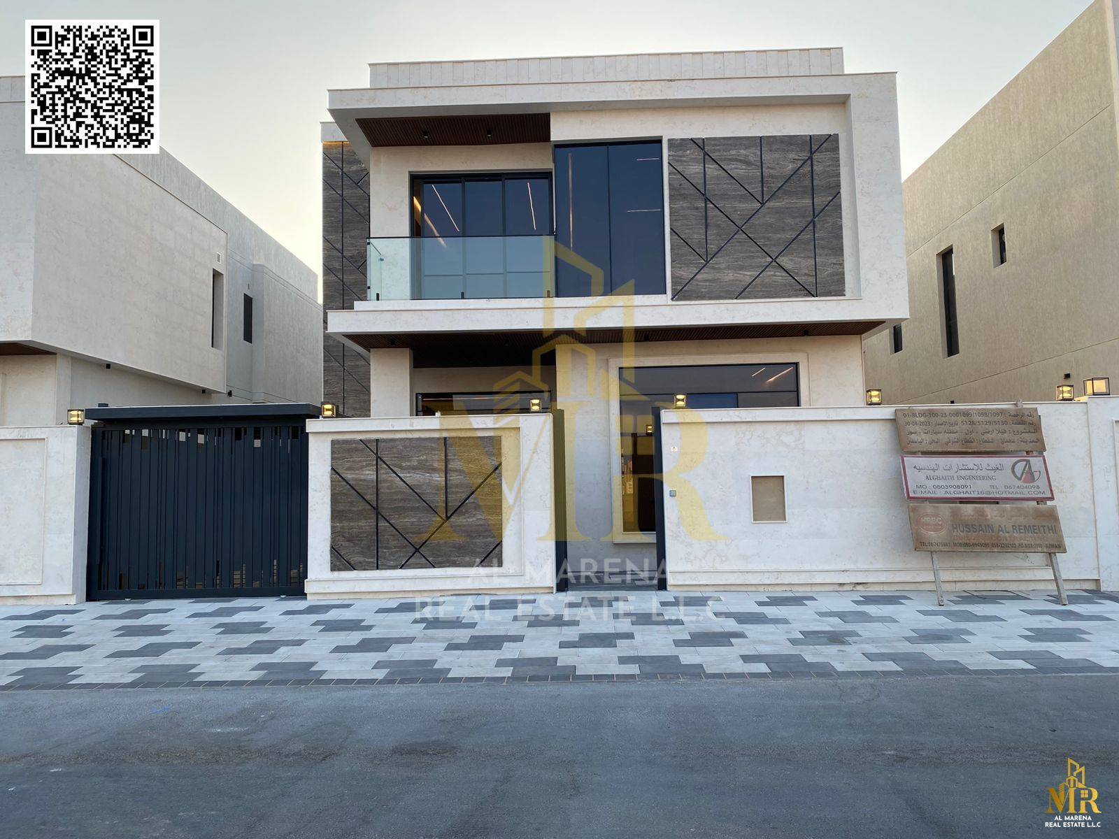 For sale - Villa on a street and alley in Al Yasmeen - Ajman | 5 master bedrooms with closets | Majlis | Master living room | Area 3,014 sq ft
