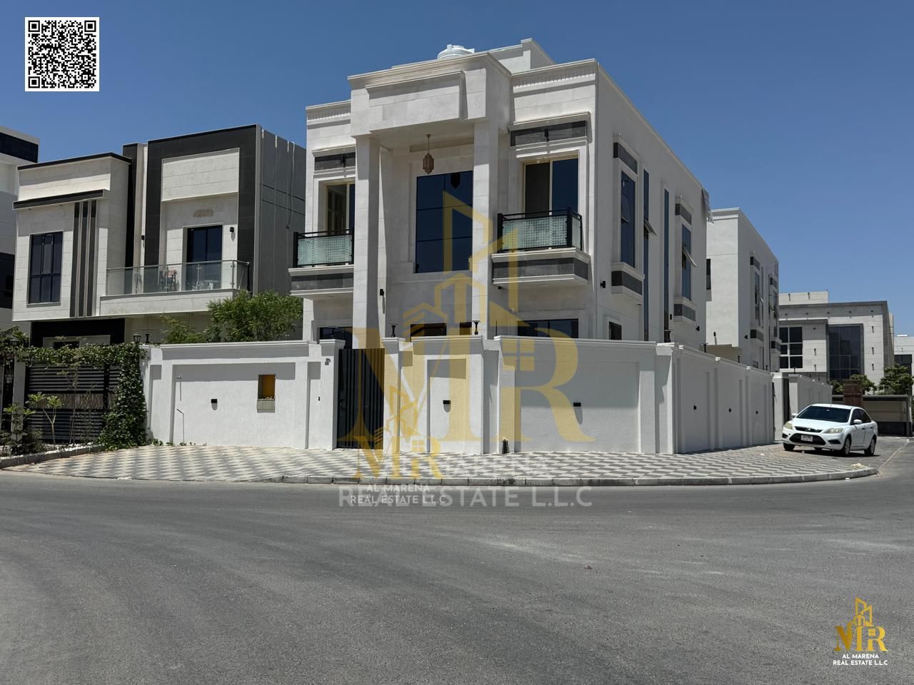 For Sale - Corner Villa Opposite Mosque in Al Yasmeen - Ajman | 5 Master Bedrooms | Majlis | 2 Halls | 3,100 sq ft
