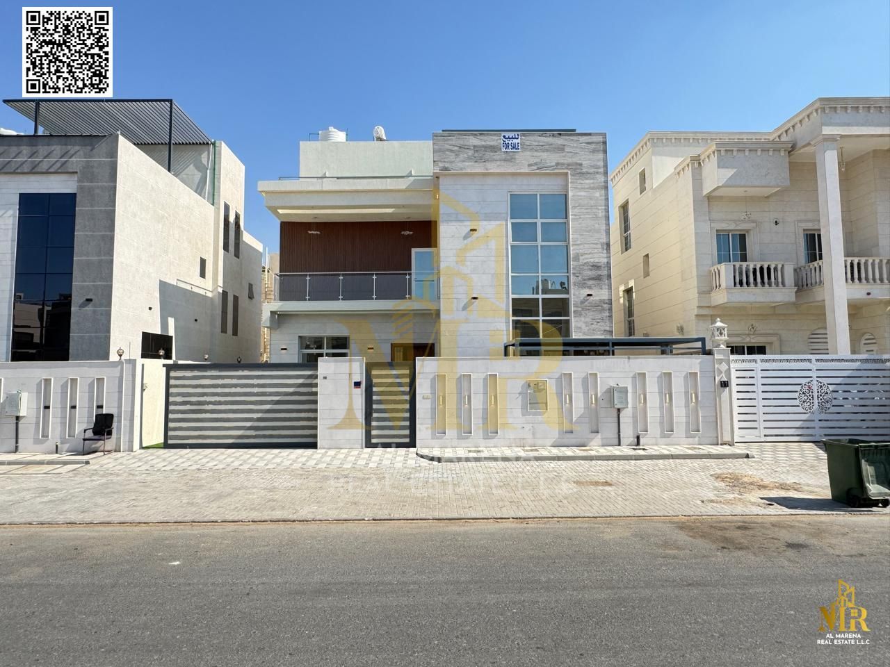 A villa with an all-inclusive price for electricity, water, and air conditioning, ready for occupancy in the most prestigious areas of Ajman, close to