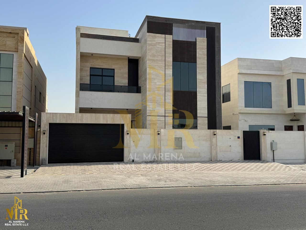 Luxury villa in Al Alia, two floors and a roof - 5 master bedrooms, a living room, a kitchen, a maid's room and an elevator, for 3,100,000 including c