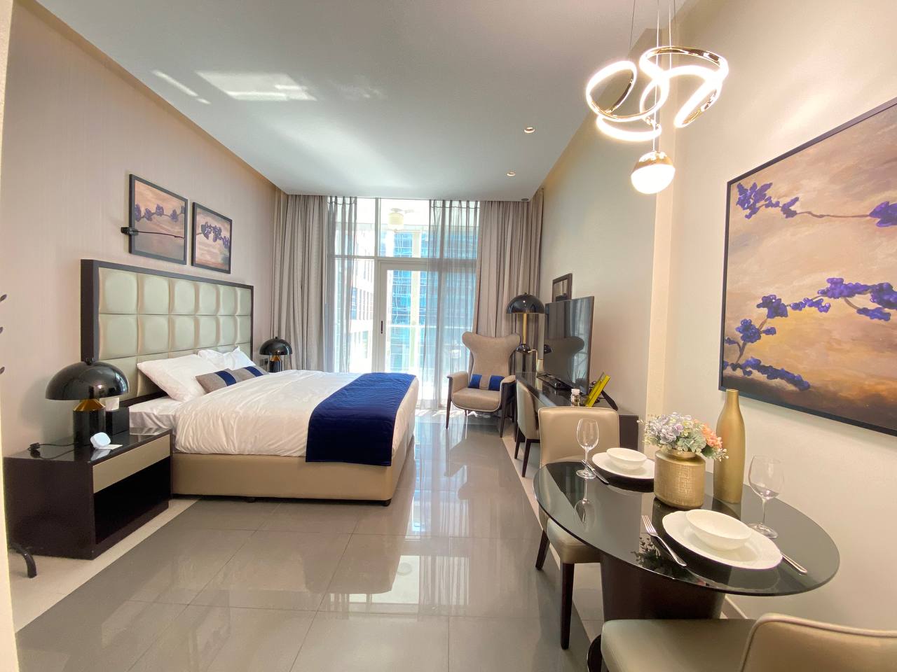 furnished apartment, Central location, with top building amenities