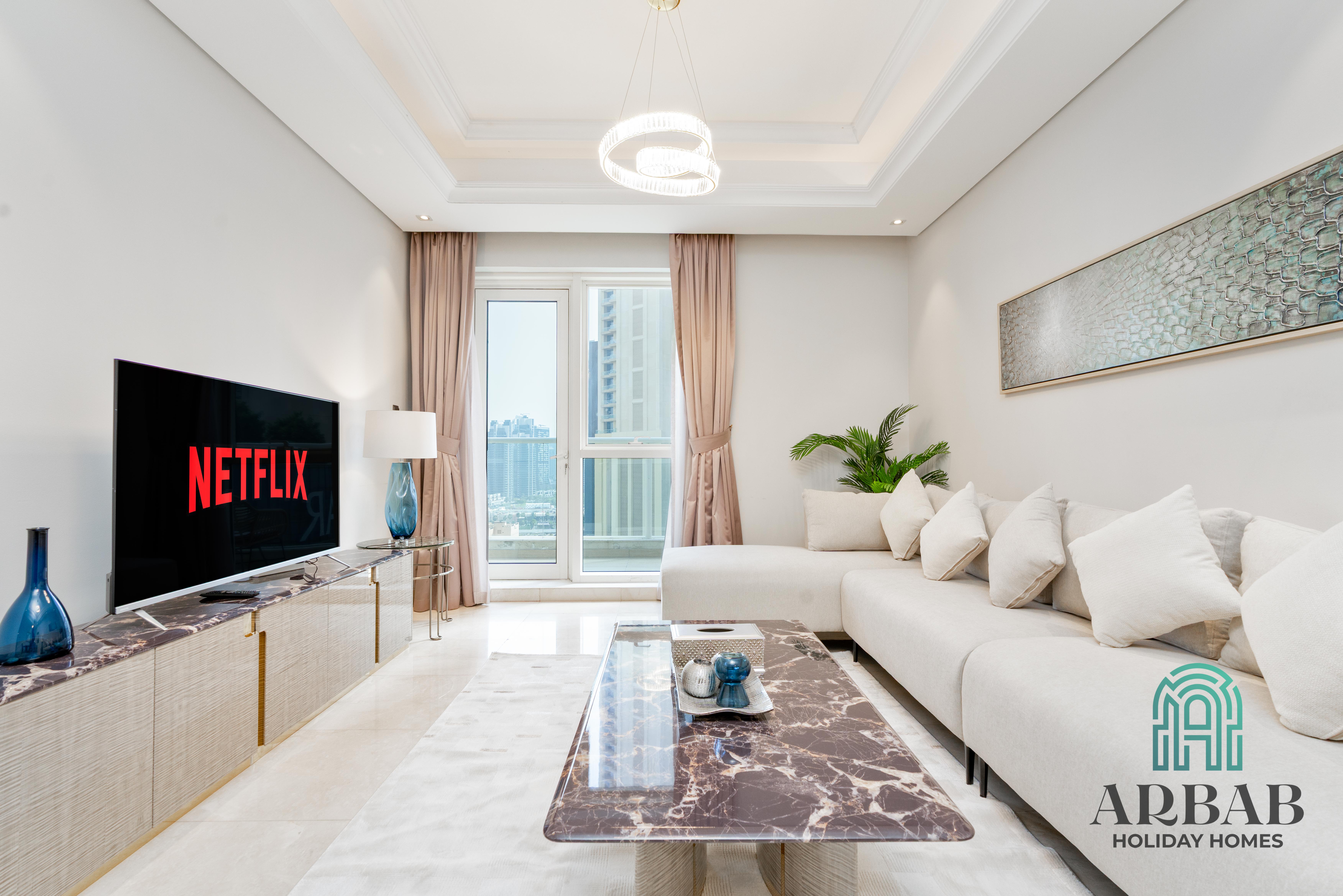 Luxurious 2BR + Maids | Newly Furnished | 2 Minutes Walk to Dubai Mall & Burj Khalifa | Downtown