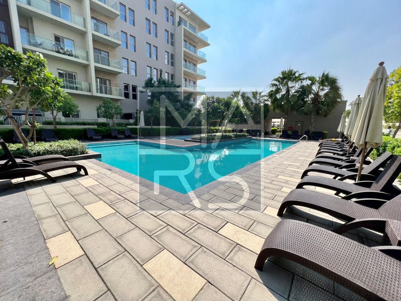 Spacious Studio with Balcony for Sale -counter kitchen.