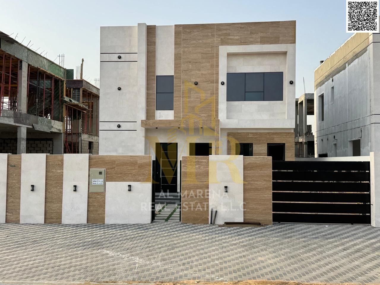 Wonderful villa for sale, freehold, best location in Ajman, Al Zahya area, 3 spacious master bedrooms, including registration and ownership fees. Free