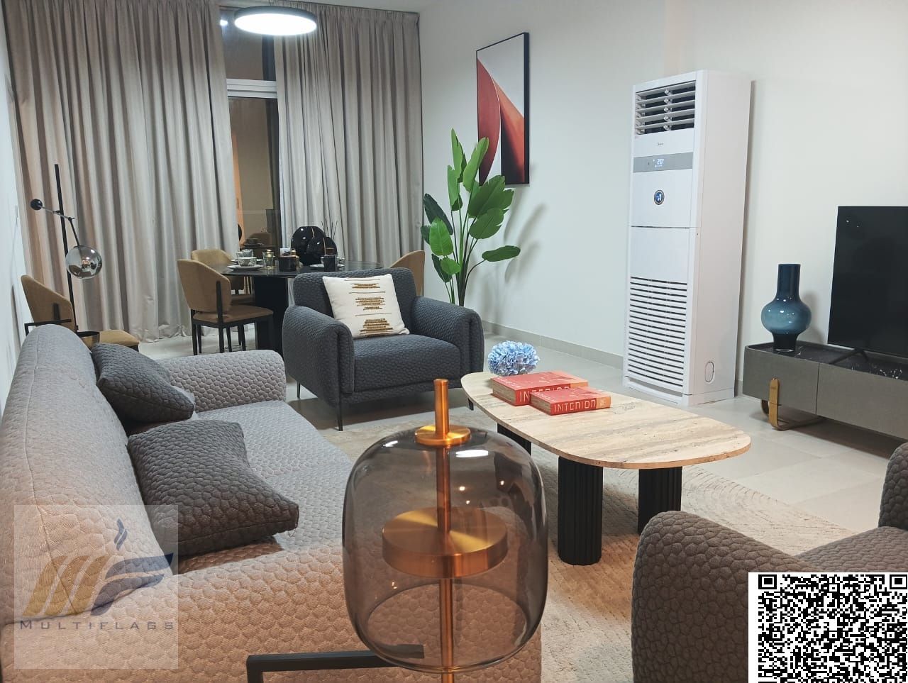 Own your apartment now in Bluebell Tower, Ajman, one bedroom and a hall, with a modern design and a reasonable price