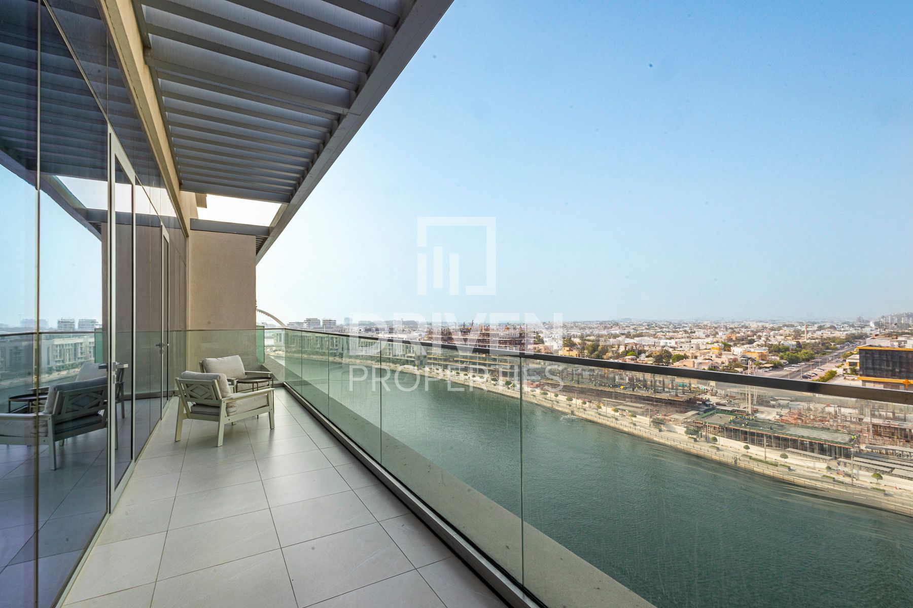 High Floor with Canal and Burj Khalifa View