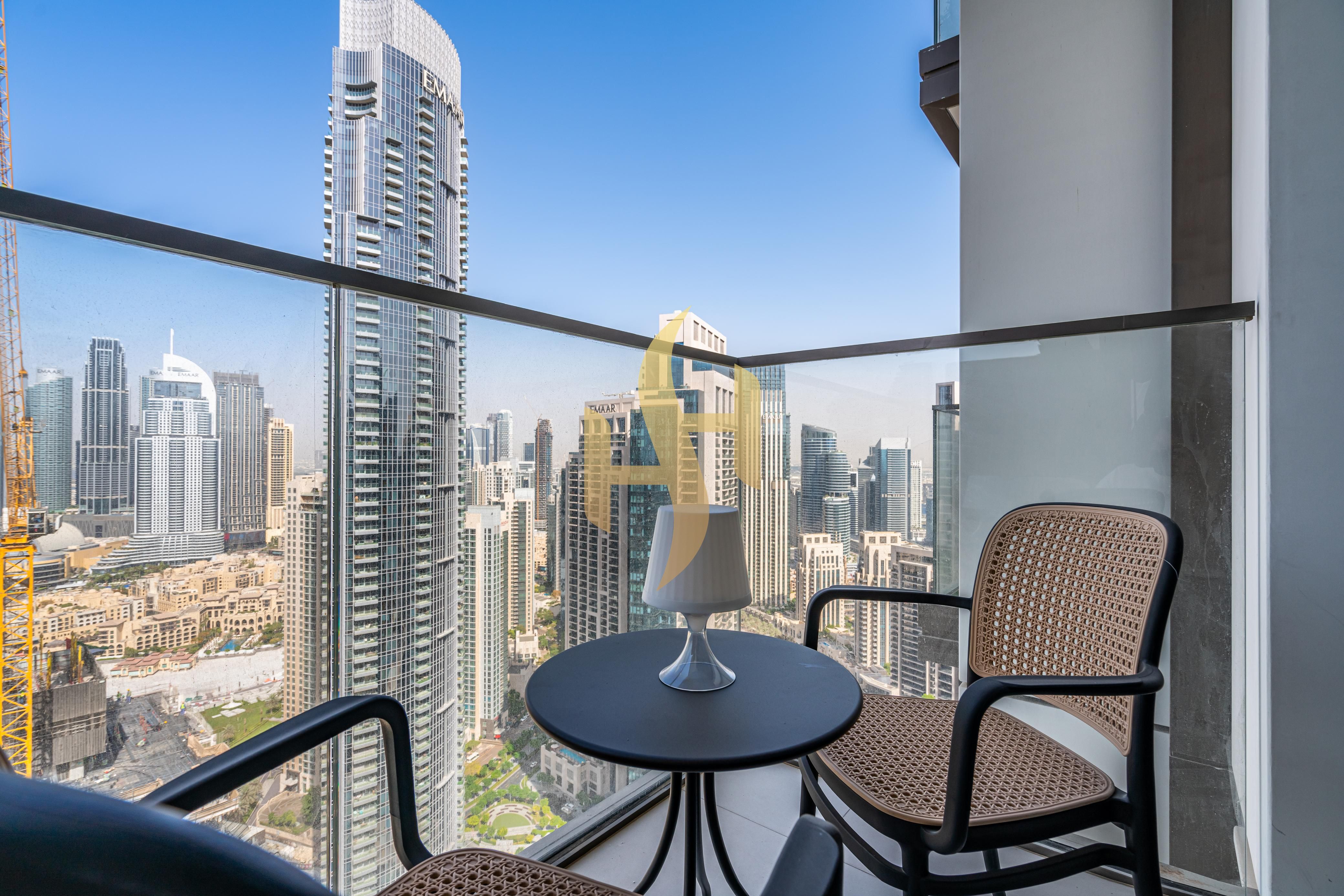 BURJ KHALIFA VIEW / HIGH FLOOR / LAVISH FURNISHING