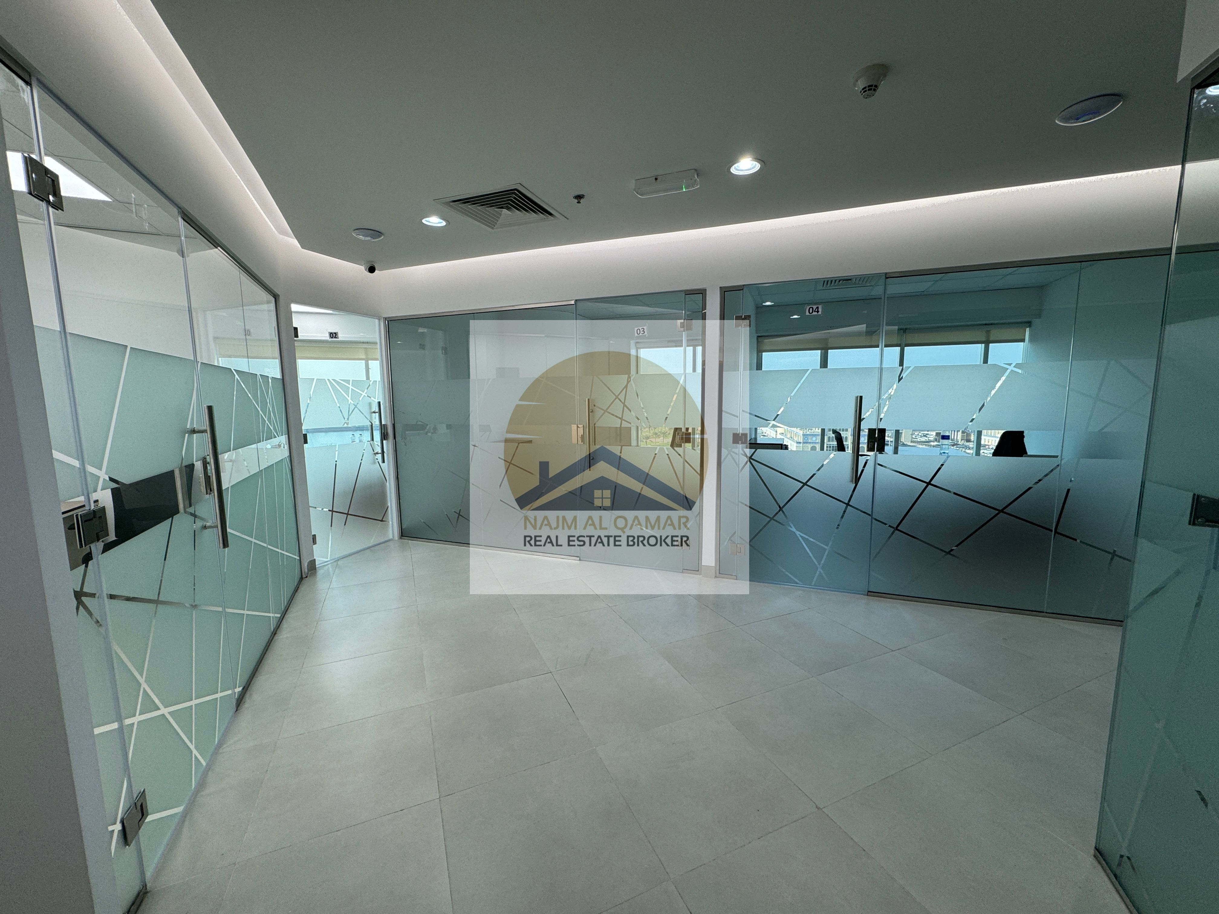 Ready to Move | Chiller AC Free | Sewa/Wi-Fi Free | Fitted Office Space in Business Center | Crystal Plaza | Al Majaz