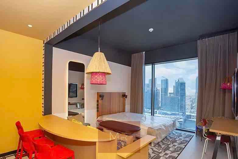 Chic Brand New Studio in Iconic Mama Shelter | Designer Furnished | Business Bay