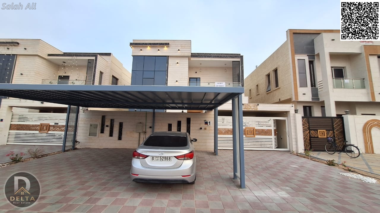 Villa for rent in Al Yasmeen, Ajman, 5 bedrooms, hall, parking and spacious area