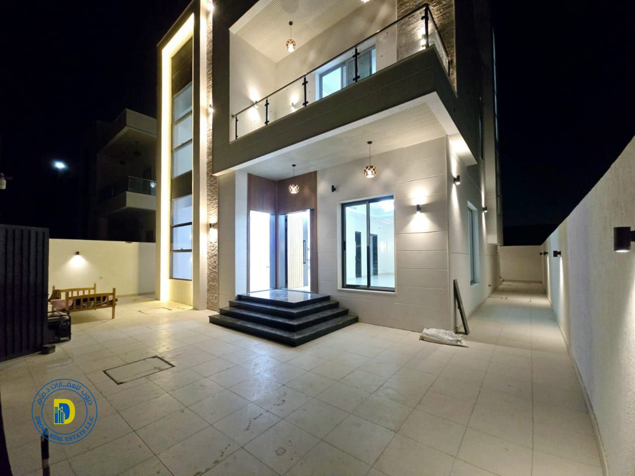 For sale, a 4-room villa with a roof in the Al Zahya area. The price includes registration and ownership fees.