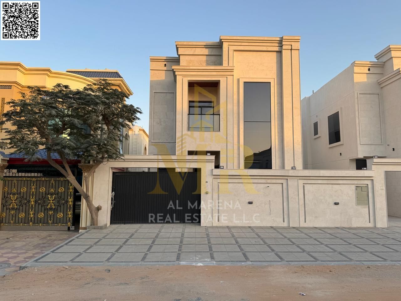 For Sale – Luxury Villa in Al Rawda, Ajman | 5 Master Bedrooms | Majlis | Living Room | Modern Kitchen | Spacious Outdoor Yard