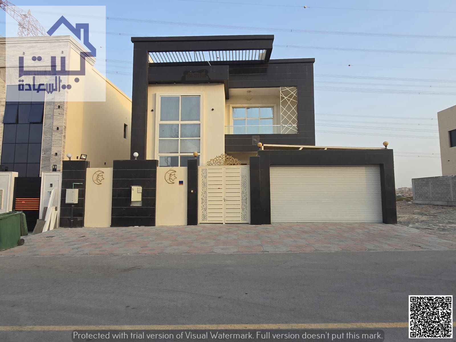 Villa for rent in Al Yasmine, ready to move in, water, electricity, high-end air conditioners, with a distinctive personal finish, modern and luxuriou