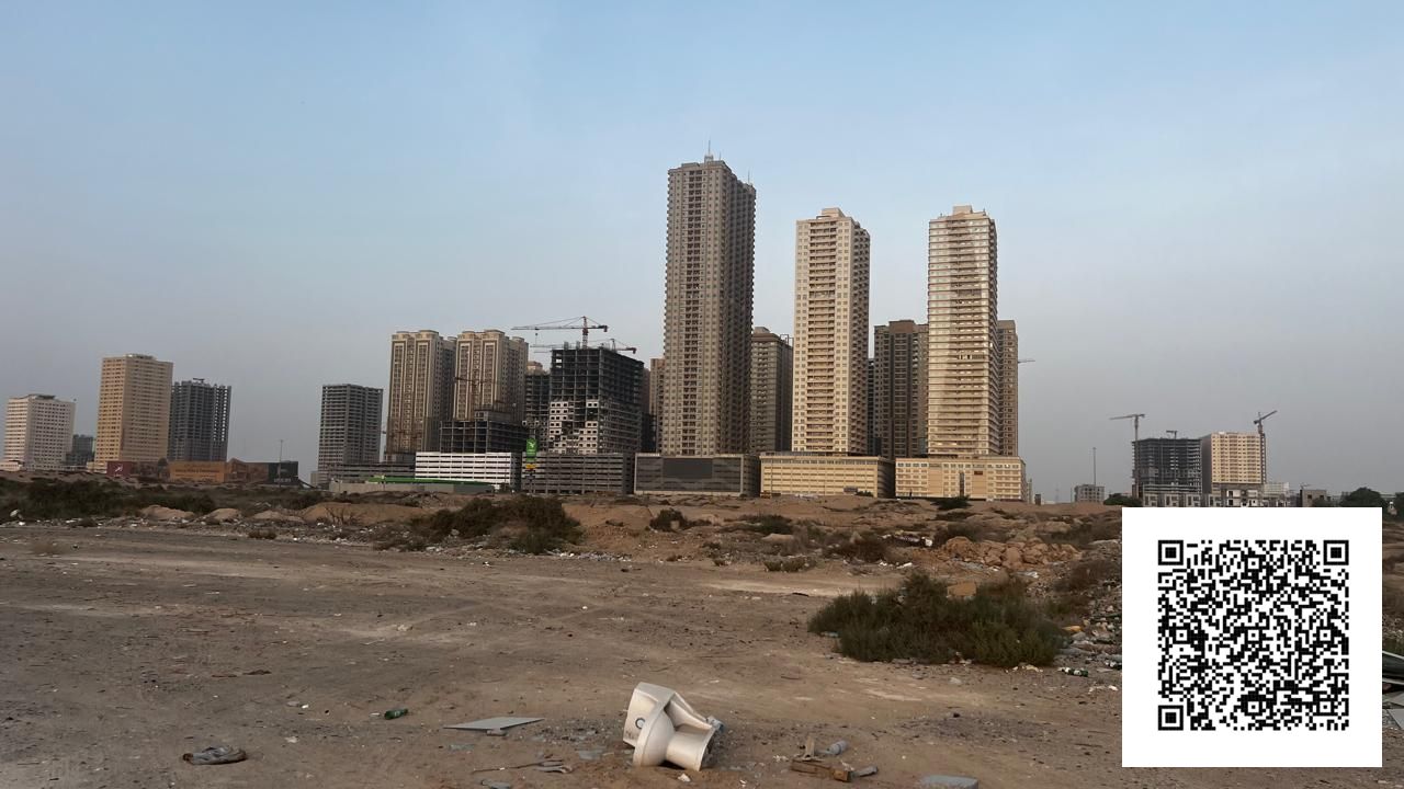 CORNER G+26 LAND BUILD BUILDING SELL INDIVIDUAL UNITS SHOPS AND FLATS AL ALIA