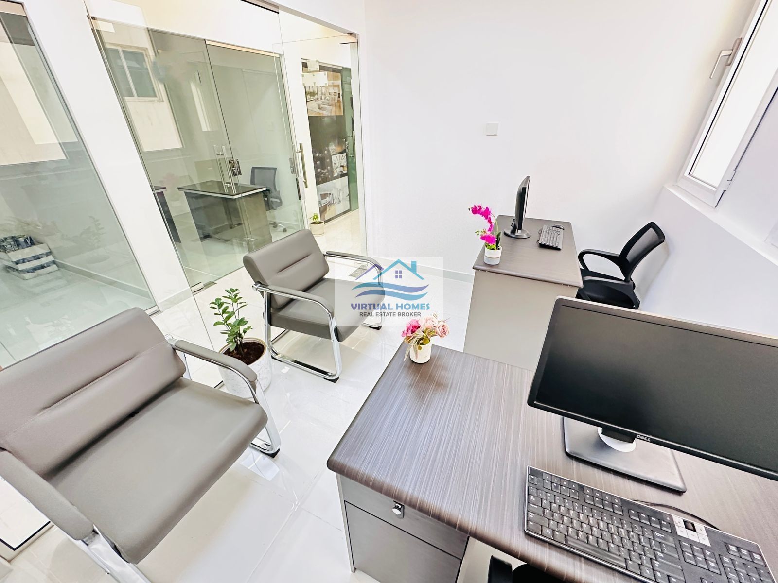 2 DESK + DEWA | Fully Fitted | Office