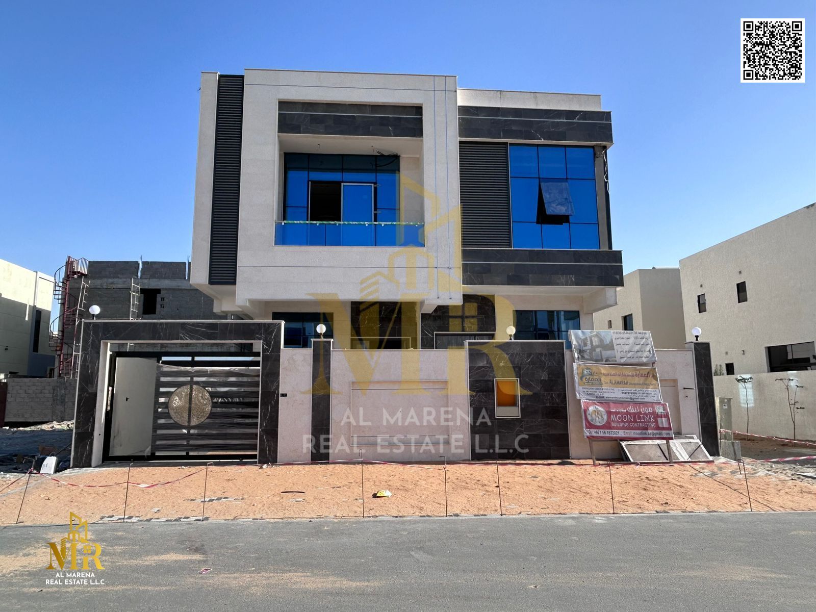 For sale - Luxury villa in Al Zahia - Ajman | Two floors + roof | 6 master bedrooms with wardrobes | Majlis | Master hall | Prime location