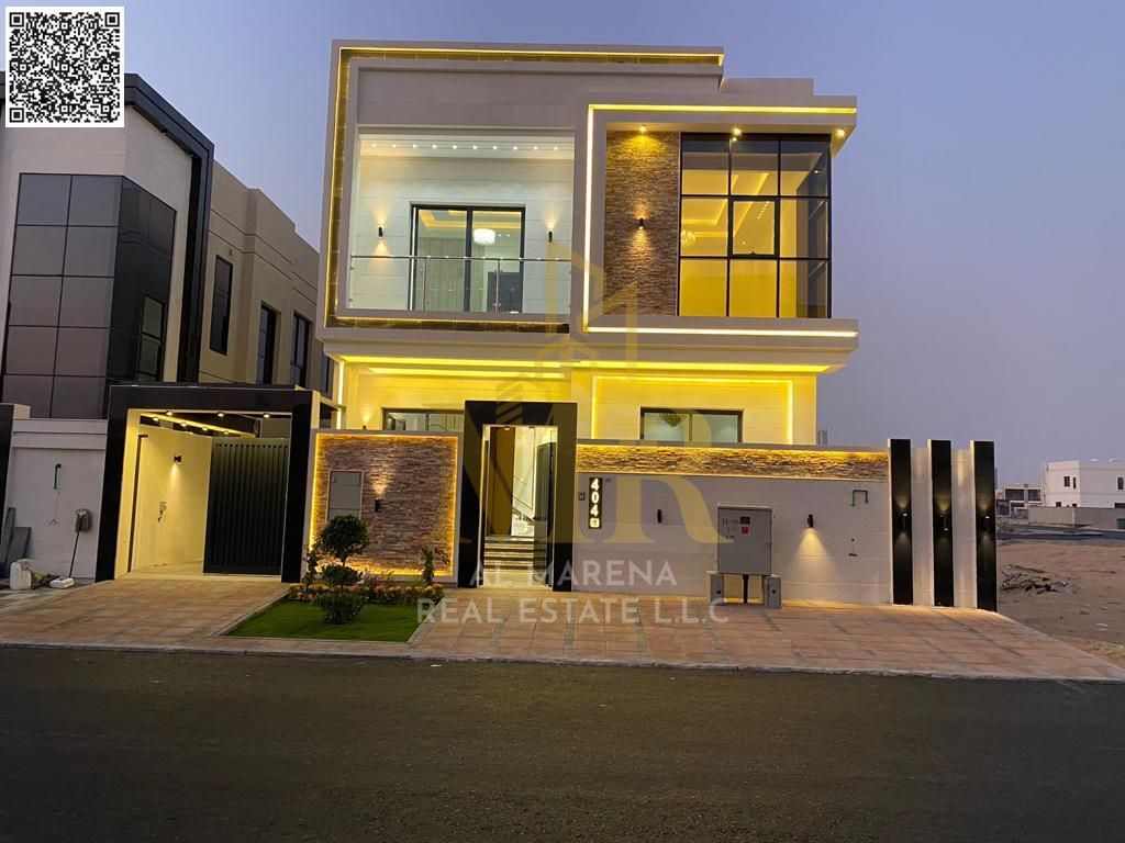 For Sale – Elegant Villa in Al Yasmeen – Ajman | 5 Master Bedrooms | Majlis | Living Room | Includes Electricity, Water, AC Units & Some Furniture