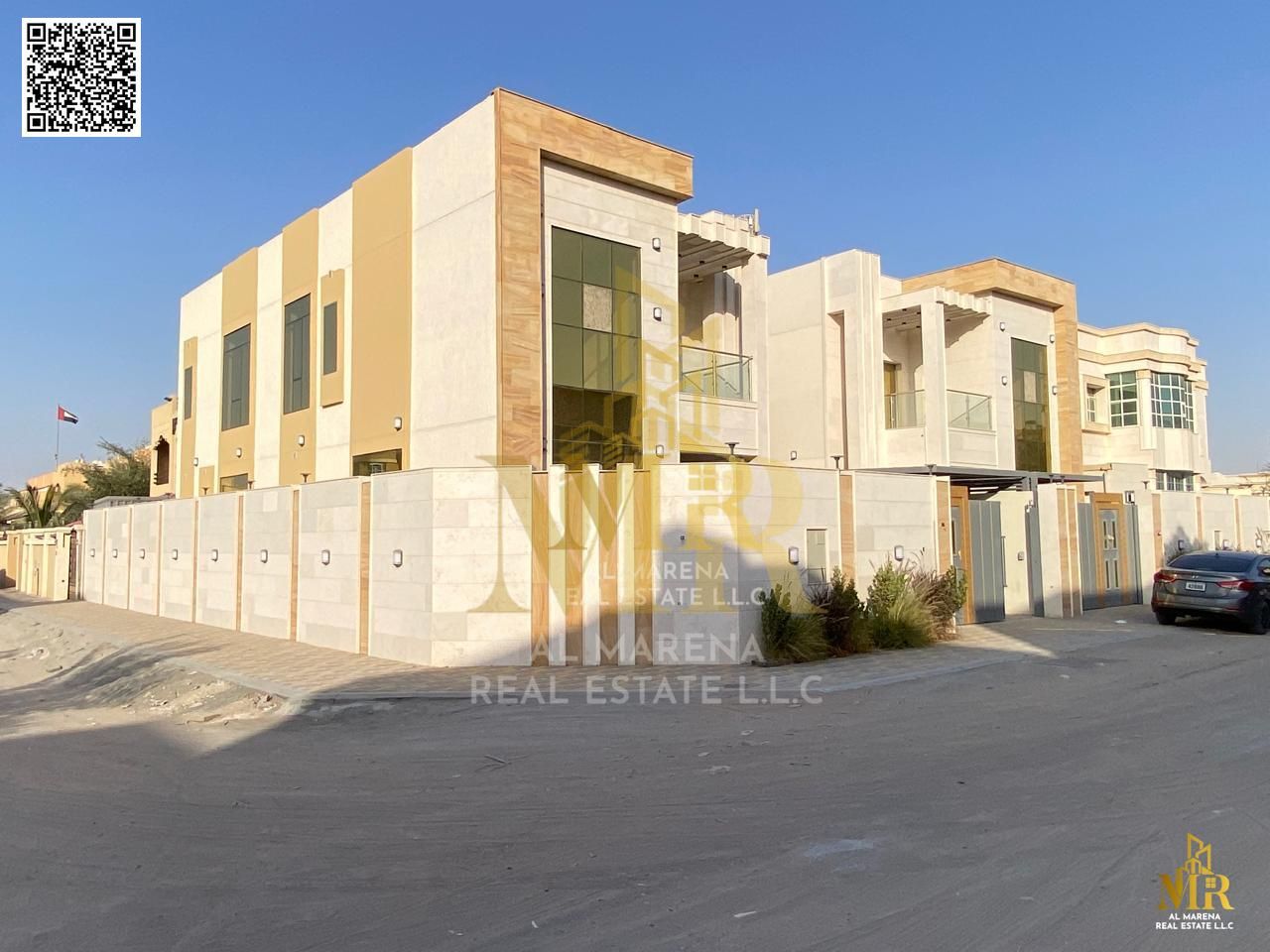 For sale - Luxury villa in Al Rawda, Ajman | 5 master bedrooms | Majlis | Hall | Modern kitchen | Spacious outdoor yard