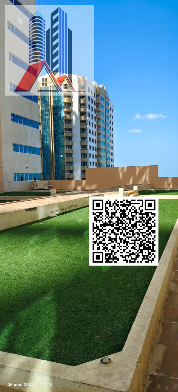 STUDIO APARTMENT FOR SALE IN AJMAN ONE TOWERS WITH PARKING EMPTY APARTMENT
