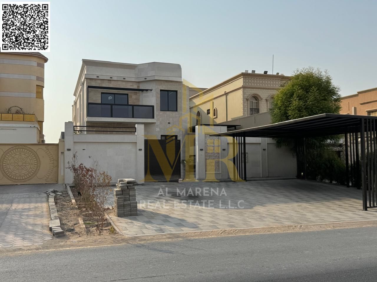 For Sale – Luxury Villa in Al Muweihat 2 – Ajman | 5 Master Bedrooms | Majlis & Hall with Wash Basins | Modern Kitchen | Large Yard with Private Se