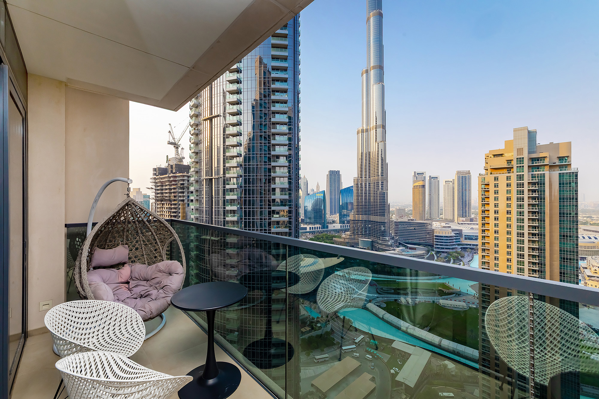 Burj View | Stylish 3BR + Maids Room in Act One Tower Downtown