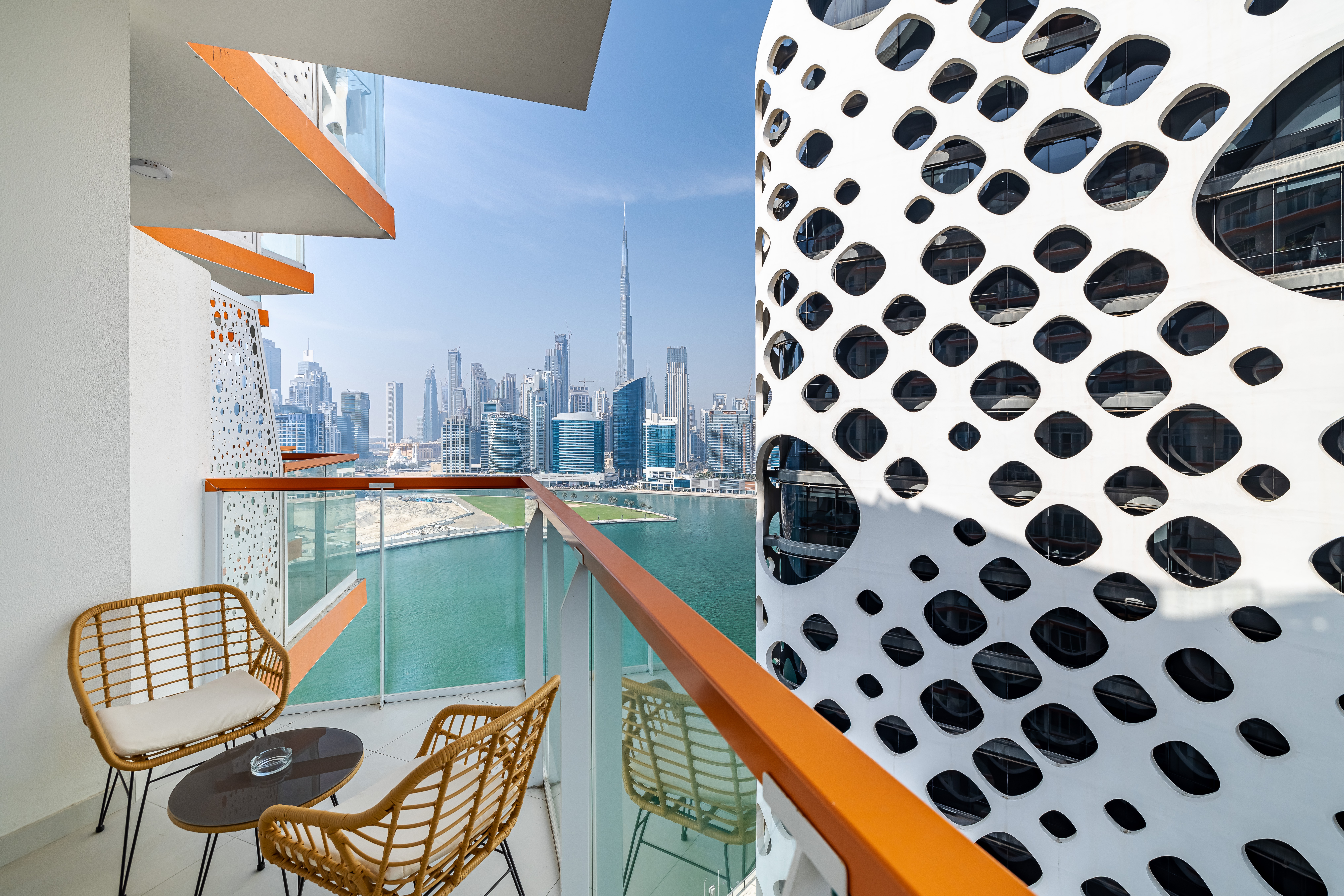 Stunning 1 BR | Full Burj Khalifa and Canal Views