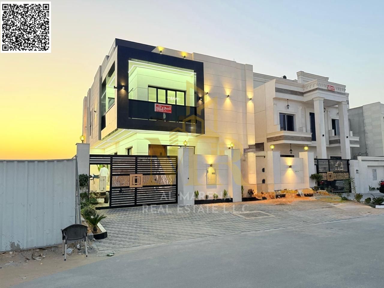 For Sale – Luxury Villa in Al Amrah – Ajman | 3,014 sq. ft Plot | 5 Master Bedrooms | Majlis | Living Room with Wash Basins | Modern Kitchen | Maid’
