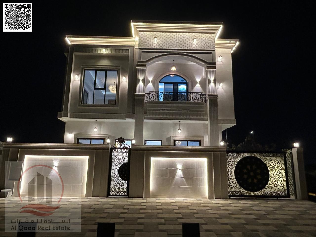 For sale, a villa in Ajman Al Helio, 5 master rooms, a Majles room, a hall, and a maid’s room, freehold for all nationalities, Installment with out do