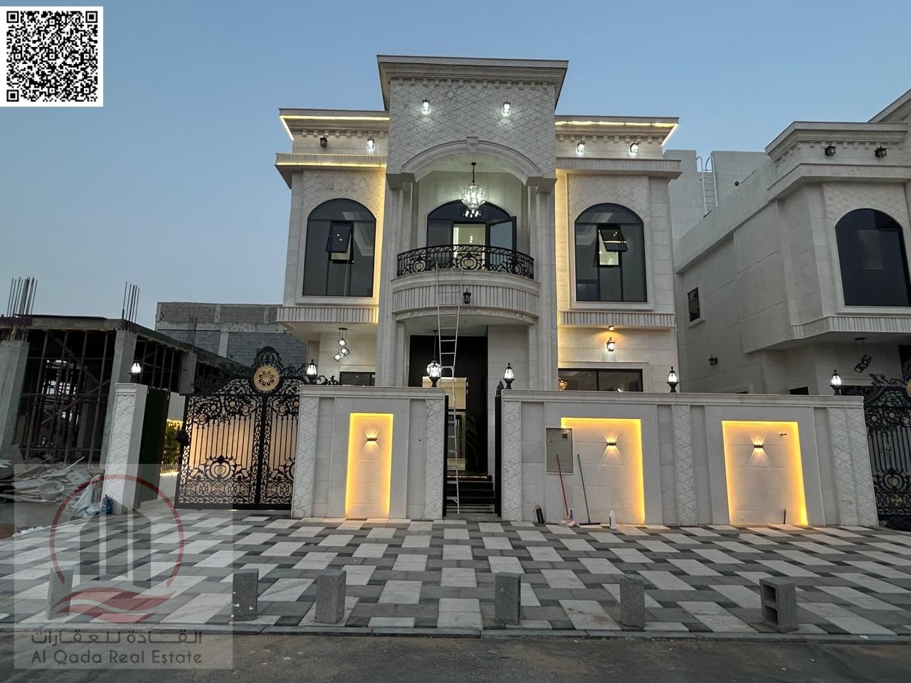 For sale, a villa in Ajman Al Helio, 6 master rooms, a Majles room, a hall, and a maid’s room, freehold for all nationalities, Installment with out do