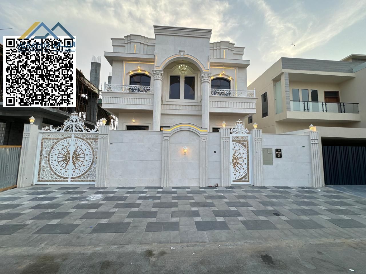 One of the most luxurious villas in Ajman, with a negotiable price and luxurious finishing