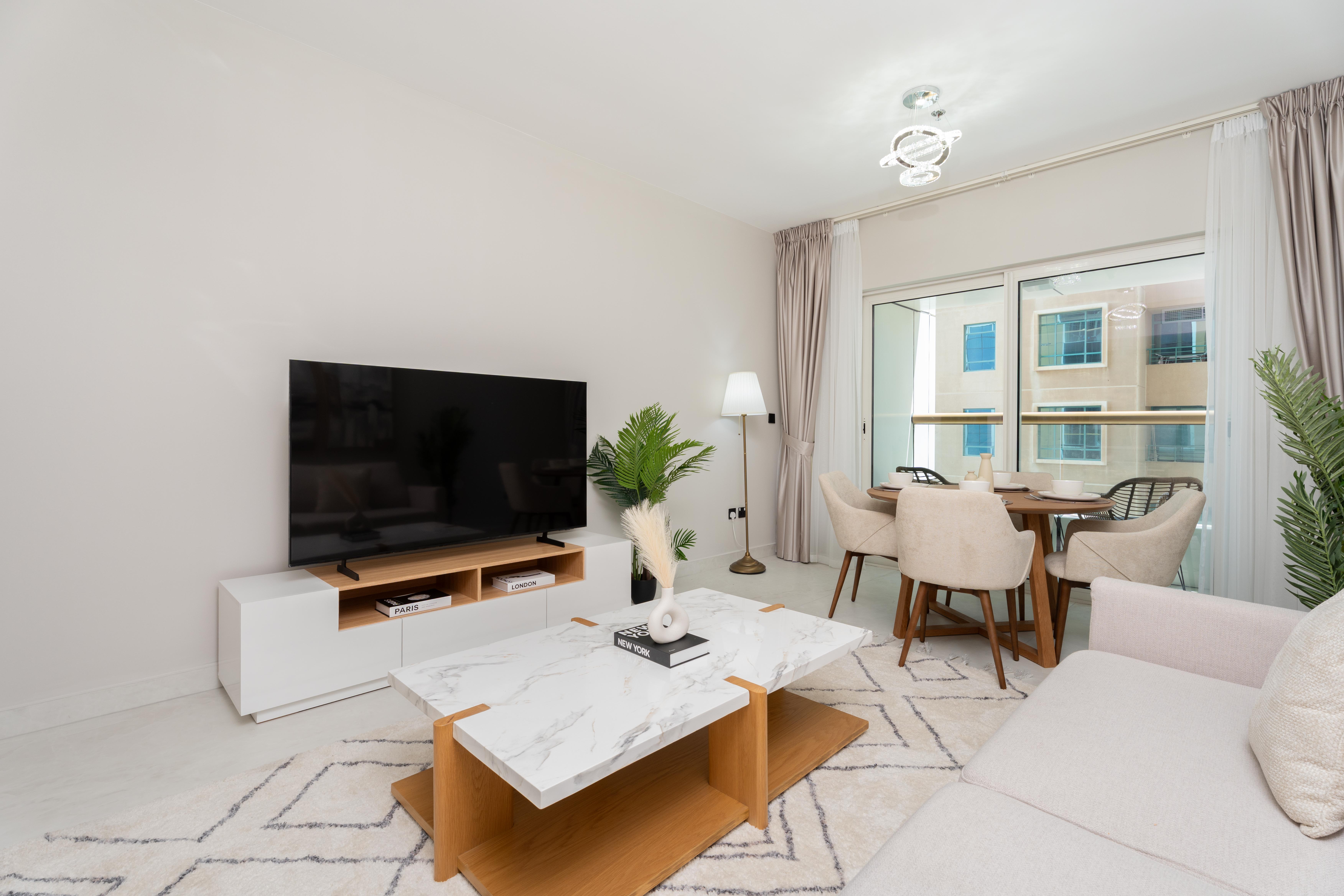 Fully Upgraded | Stylish | Furnished | High Floor | Partial Sea View