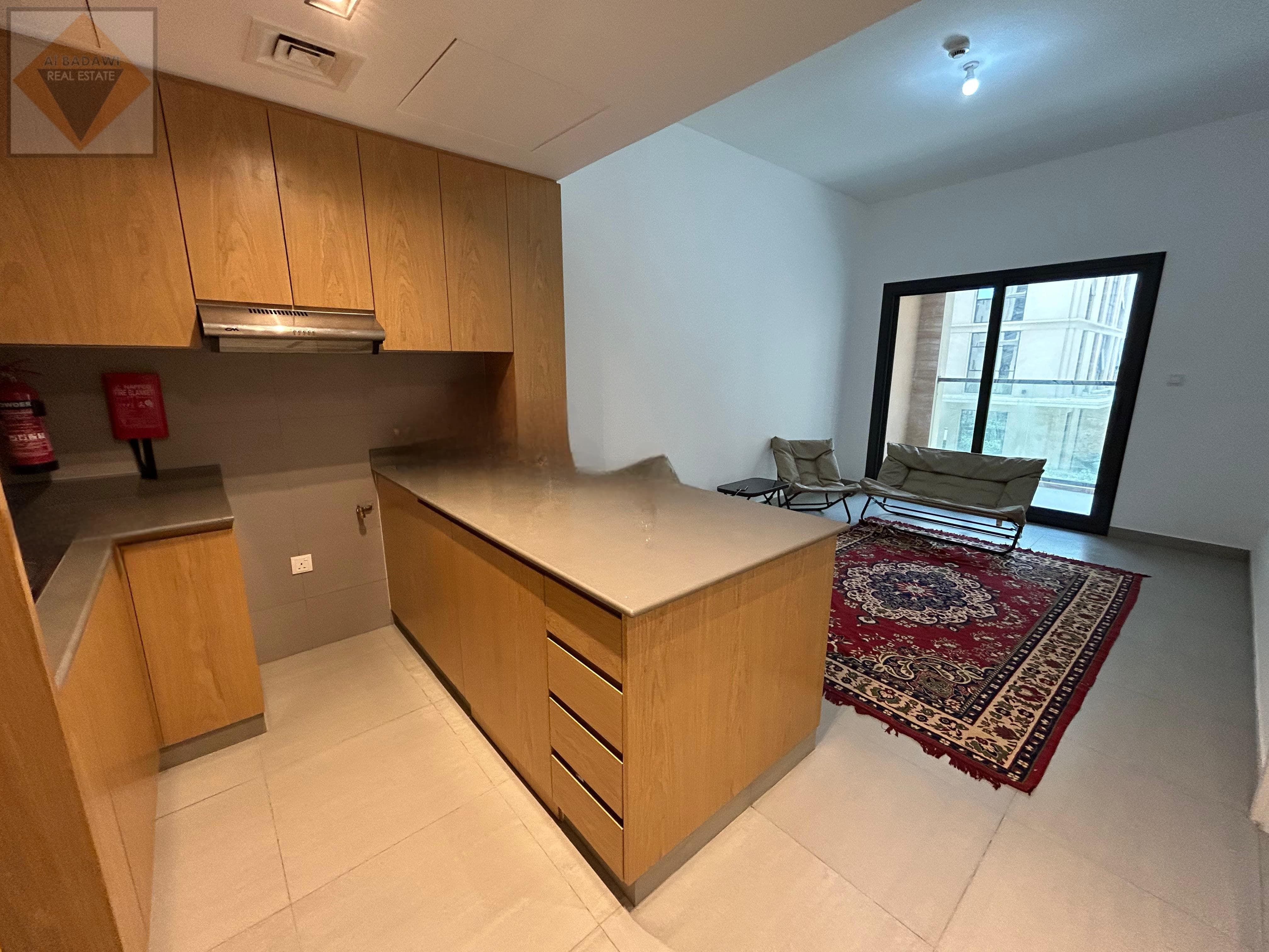 Modern 1 BHK Apartment with Balcony and Semi-Closed Kitchen