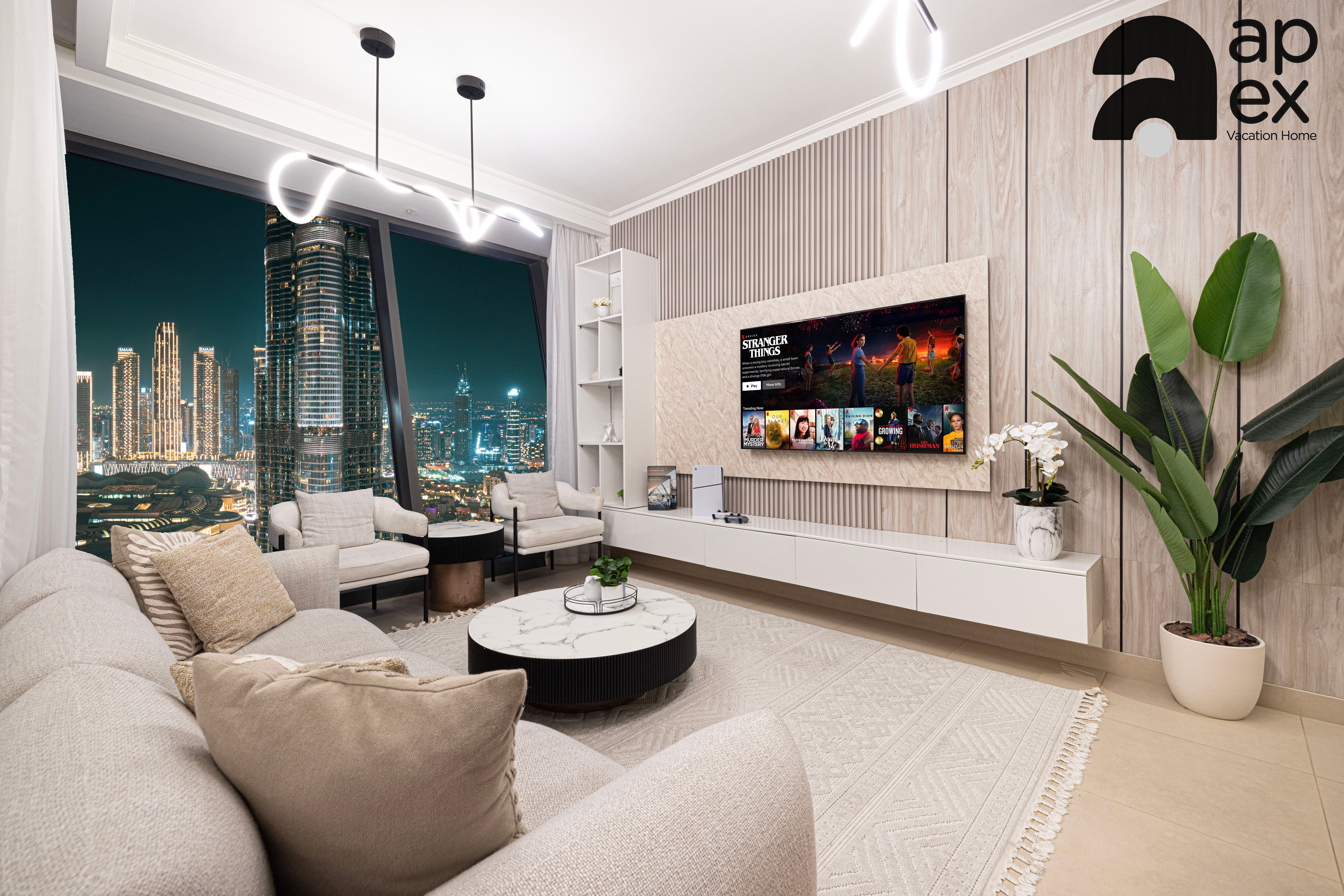 Luxury 3.5 BR Burj Vista | Fully Furnished and Equipped + PS5 | Burj Khalifa view