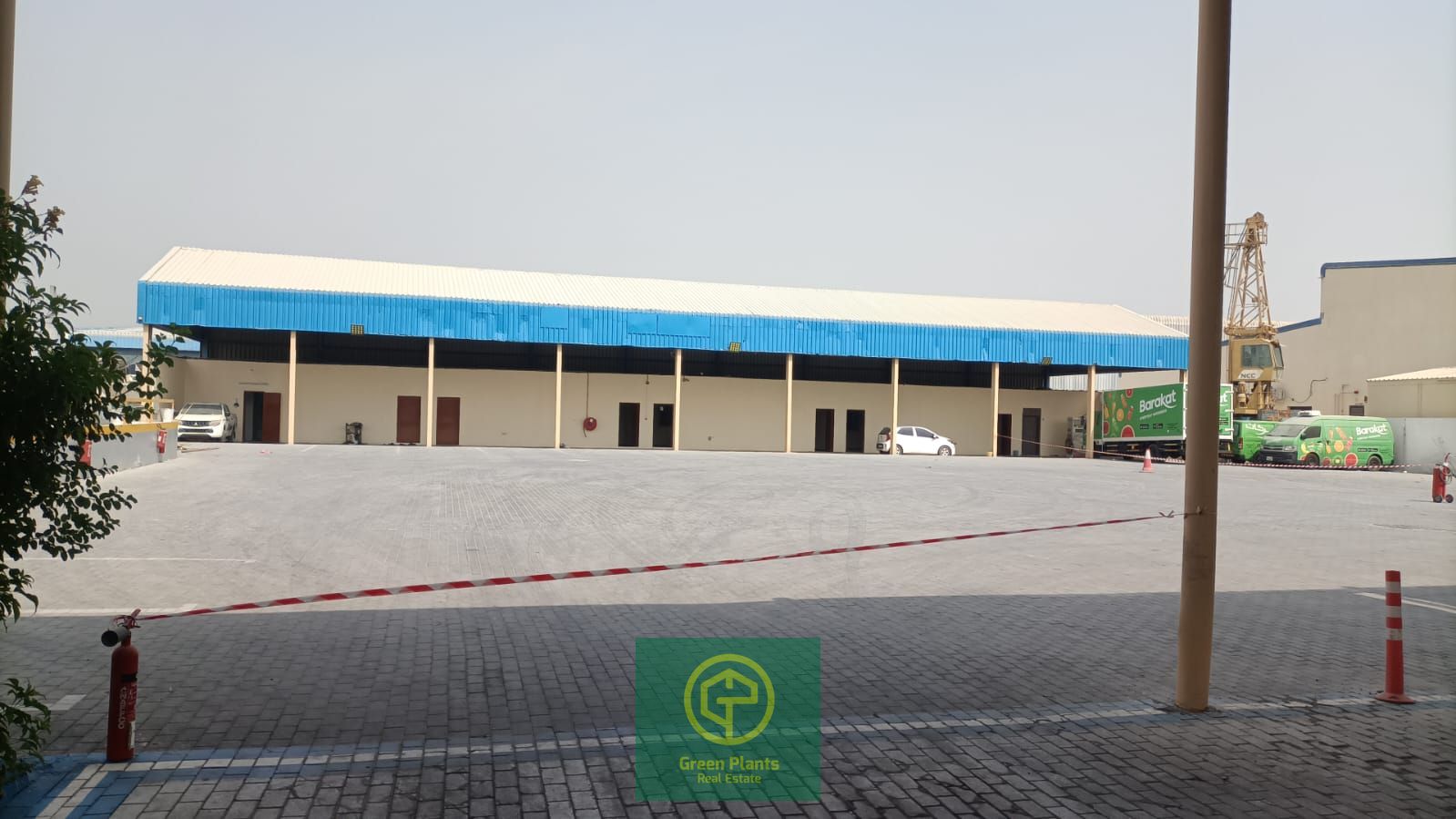 Jebel Ali 35,000 sq. Ft open yard with built-in open shed, and office block