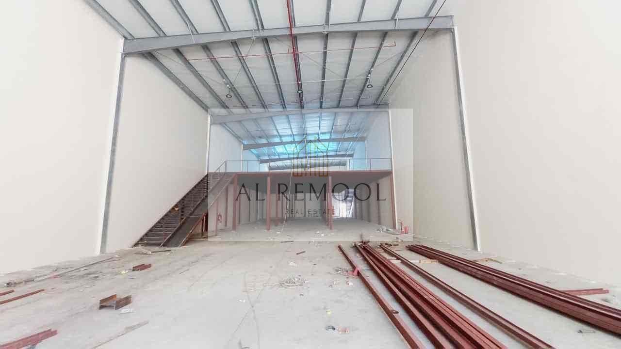 6500-SQFT WAREHOUSE WITH MEZZANINE FOR STORAGE IN 240K INDUSTRIAL 18 SAJJA SHARJA