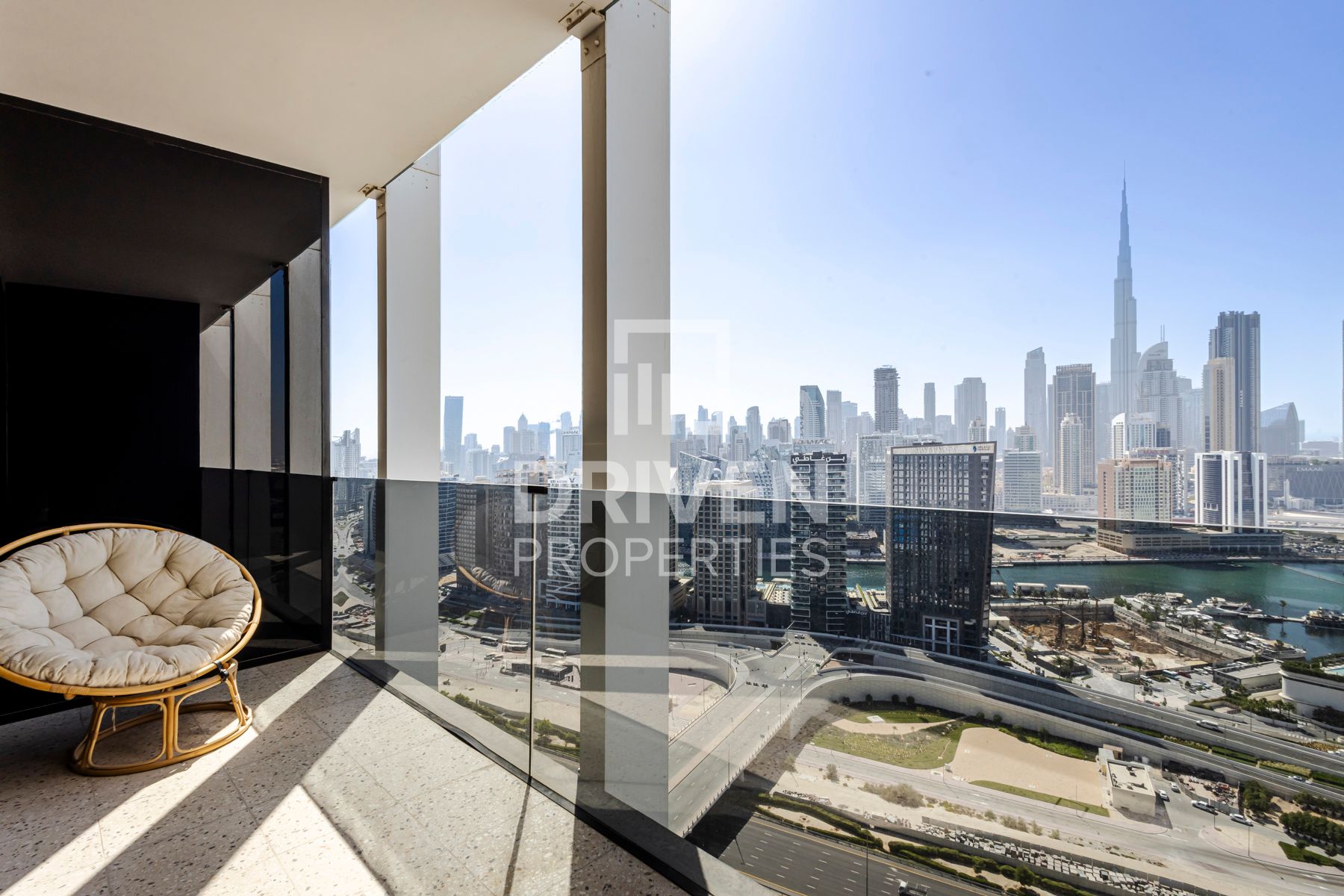 High Floor | Burj and Canal View with Balcony