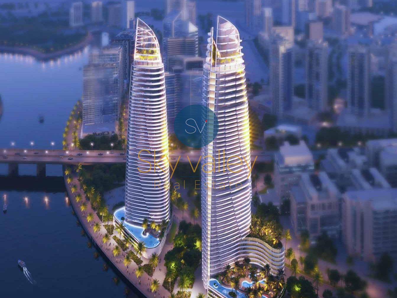Modern 1-Bedroom | Waterfront Views | Elegant Living in Business Bay