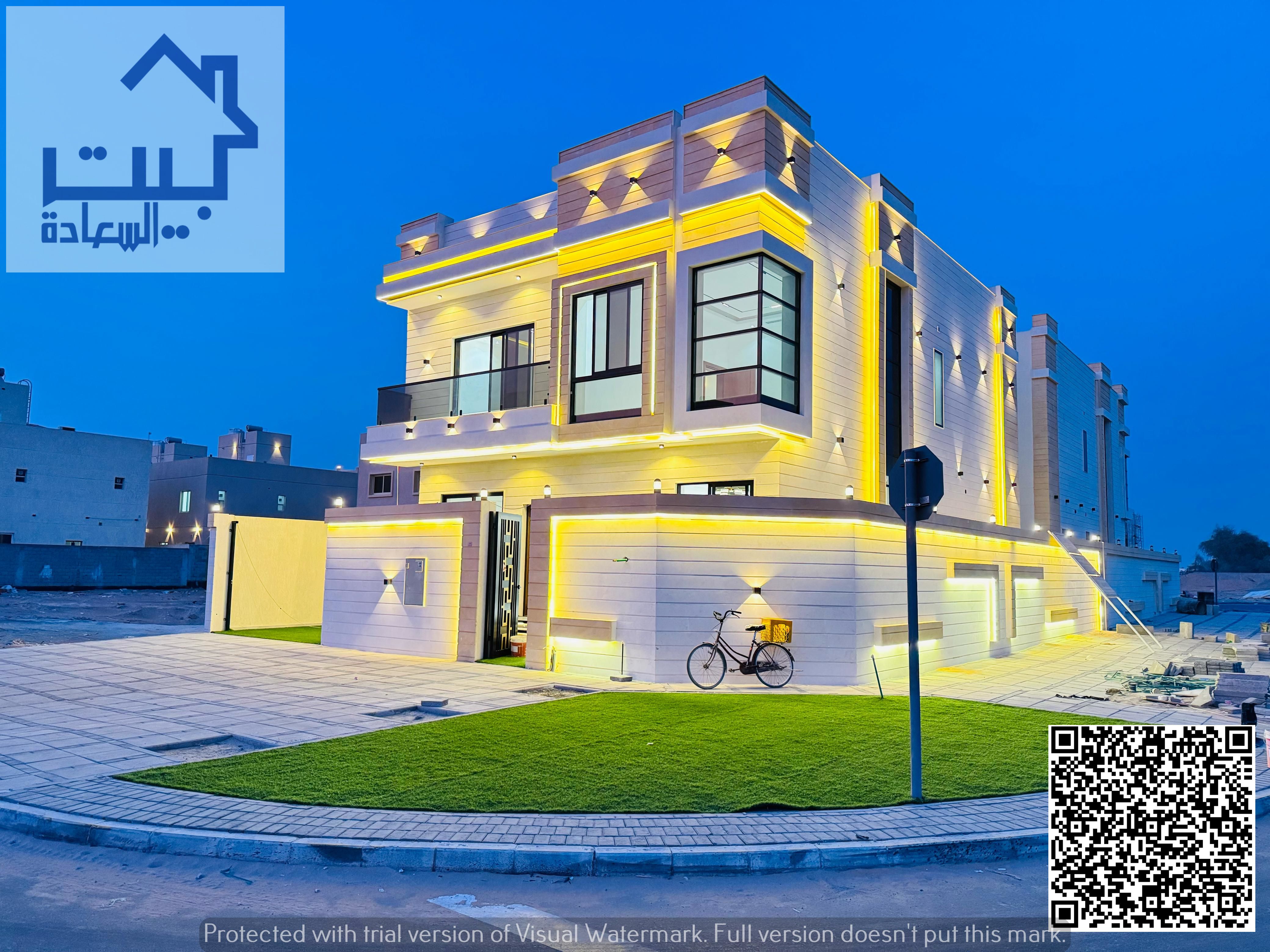 For sale, a corner villa, including registration and ownership fees. European finishing - central air conditioning - no service fees | Super deluxe fi