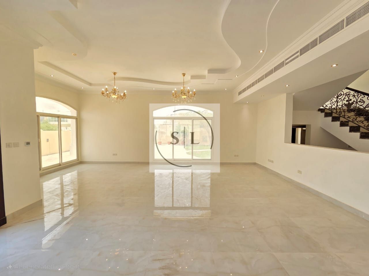Well-Designed Villa with Open Living Spaces and 4-Car Parking