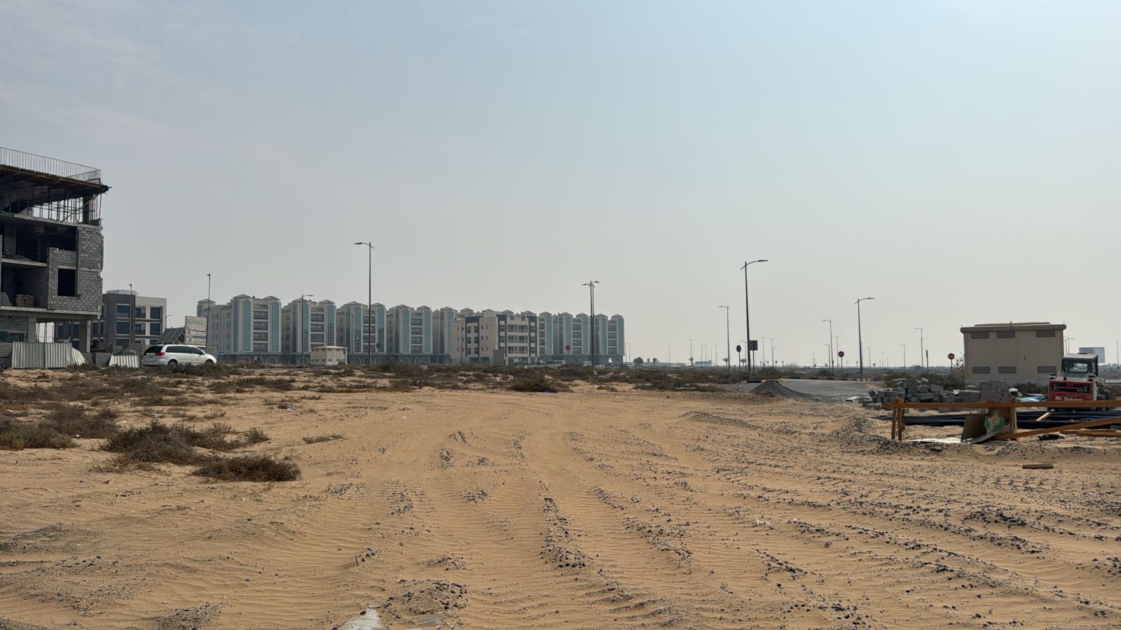 " For Sale: Residential Investment Land on Two Streets Building Permit for Residential Building (G+3) Freehold for All Nationalities Ready for Cons