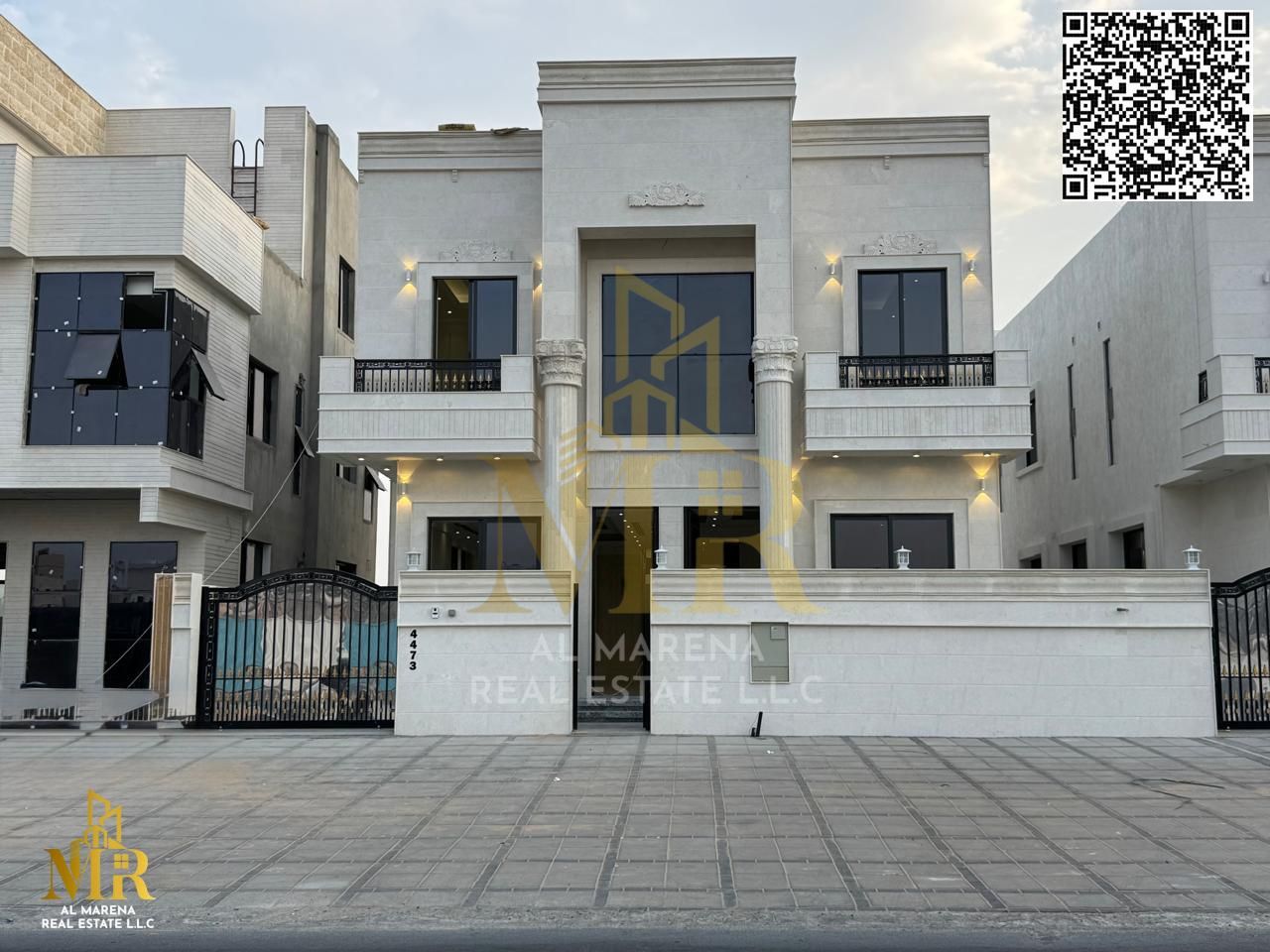 Villa, including registration and ownership fees, including water and electricity fees, personal finishing, for sale in Ajman, freehold
