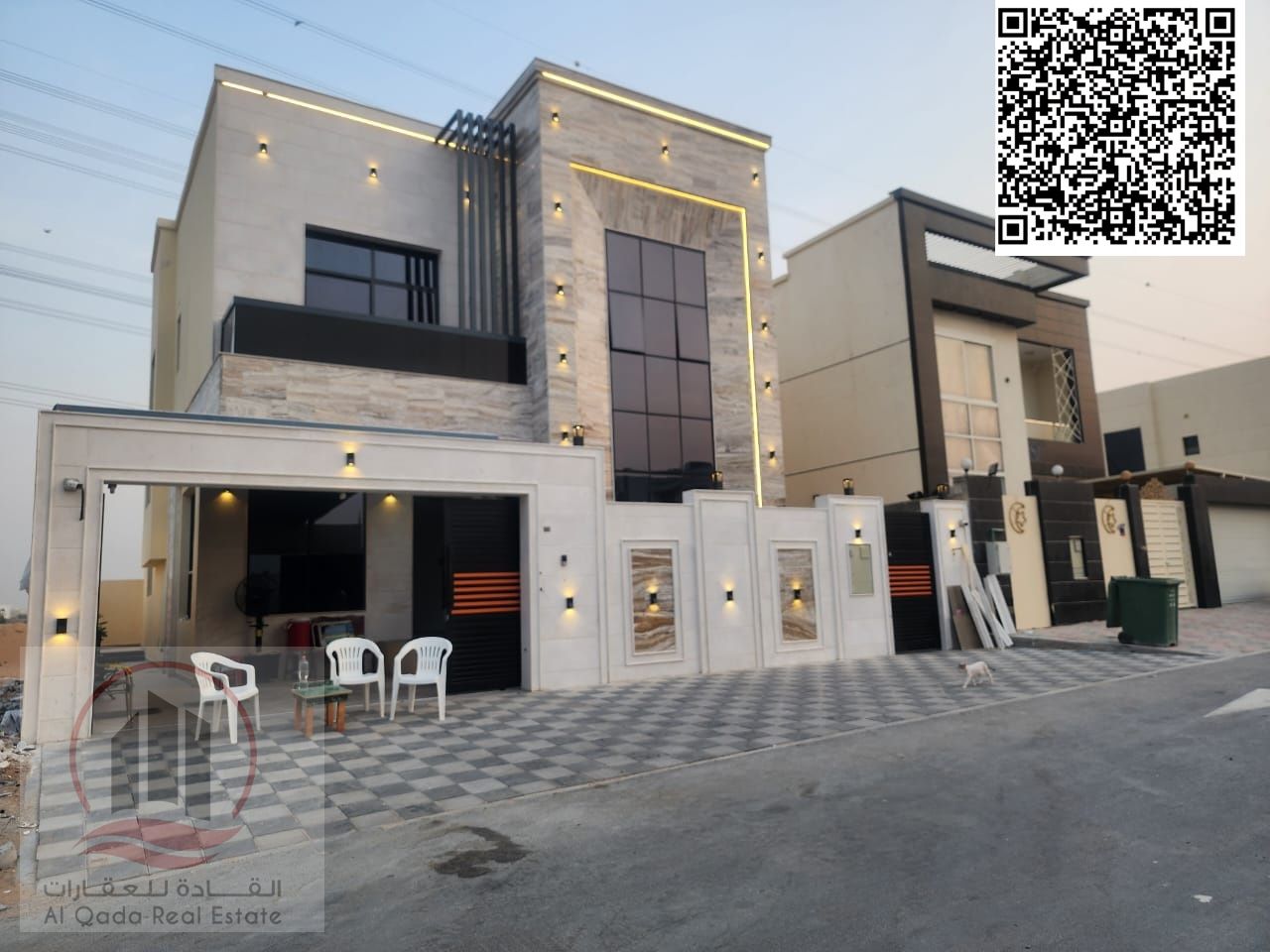 For sale: A modern villa in the Yasmeen area of Ajman, including registration fees (5 master bedroom, living room, maid's room)