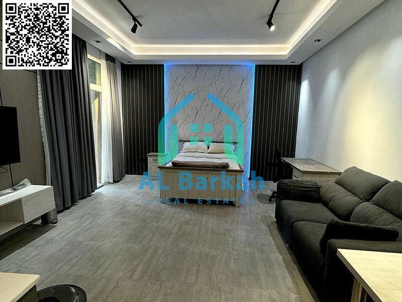 For Sale – Fully Renovated Luxury Studio Horizon Towers – Ajman | Garden View Balcony