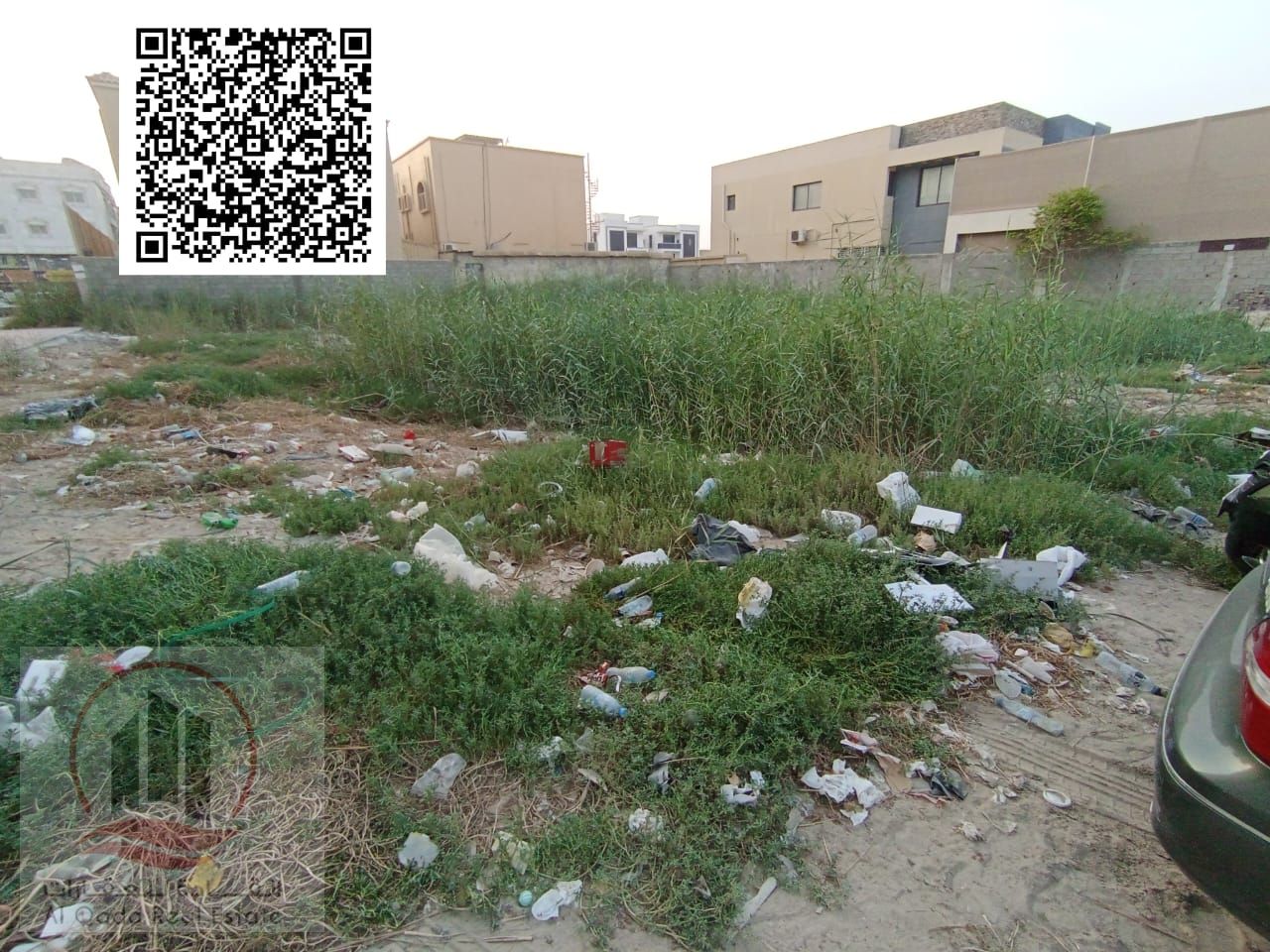 Land for sale in Ajman Al Muwaihat (930 square meters - 10,000 square feet), with a ground floor and first freehold permit for all nationalities. A pr