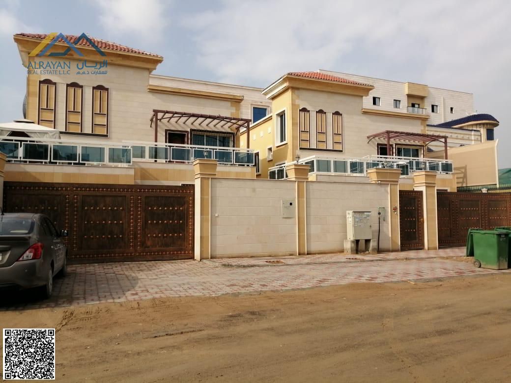 Large spaces, freehold for all nationalities. A huge, luxurious villa, including air conditioning and electricity, in the Al-Muwaihat 3 area.